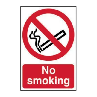 Spectrum Industrial No Smoking - Red Prohibited Sign