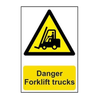 Spectrum Industrial Forklift Trucks - Self-Adhesive Hazard Sign