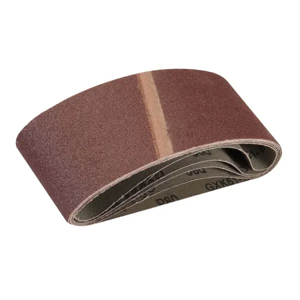 Sanding Belts 65x410mm, 80 Grit, 5 Pack