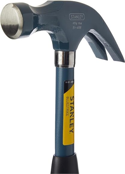 STANLEY® Blue Strike Curve-Claw Tubular Steel Hammer - Image 3