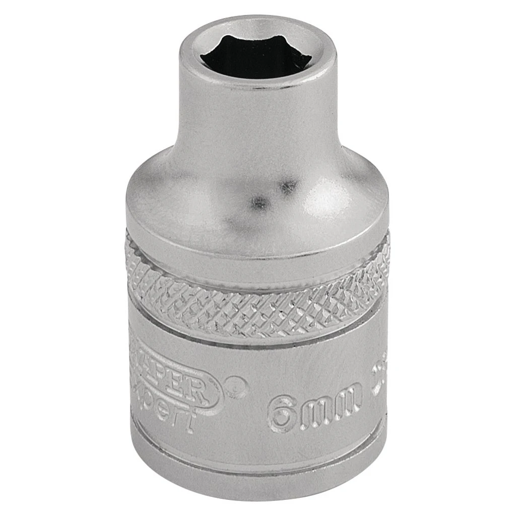 Draper Expert 6 Point Metric Socket, 3/8", 6mm
