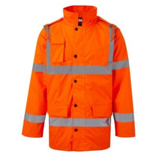 Black Knight Hi Vis Orange Jacket - Large