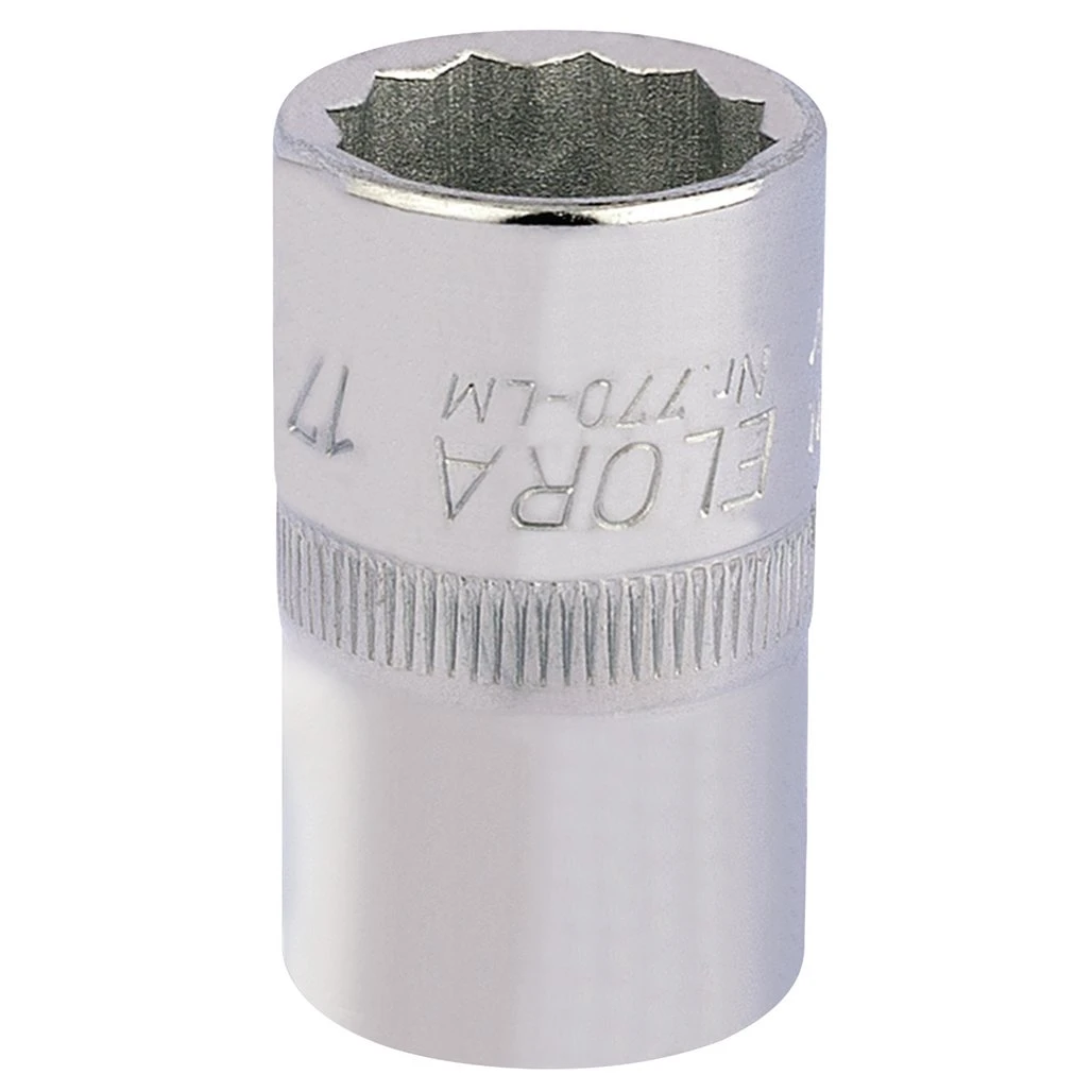 Elora Bi-Hexagon Socket, 1/2" Sq. Dr., 17mm