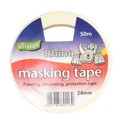 24mm x 50m Rhino Ultratape Masking Tape