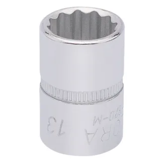 Elora Bi-Hexagon Socket, 3/8" Sq. Dr., 13mm