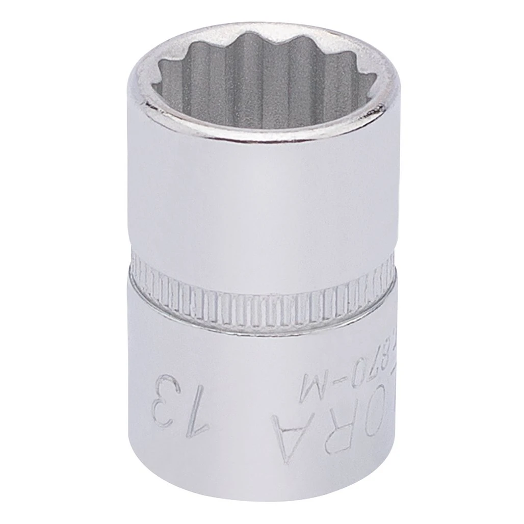 Elora Bi-Hexagon Socket, 3/8" Sq. Dr., 13mm