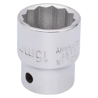 Elora Bi-Hexagon Socket, 3/8", 15mm