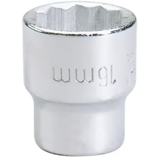 Elora Bi-Hexagon Socket, 3/8", 16mm