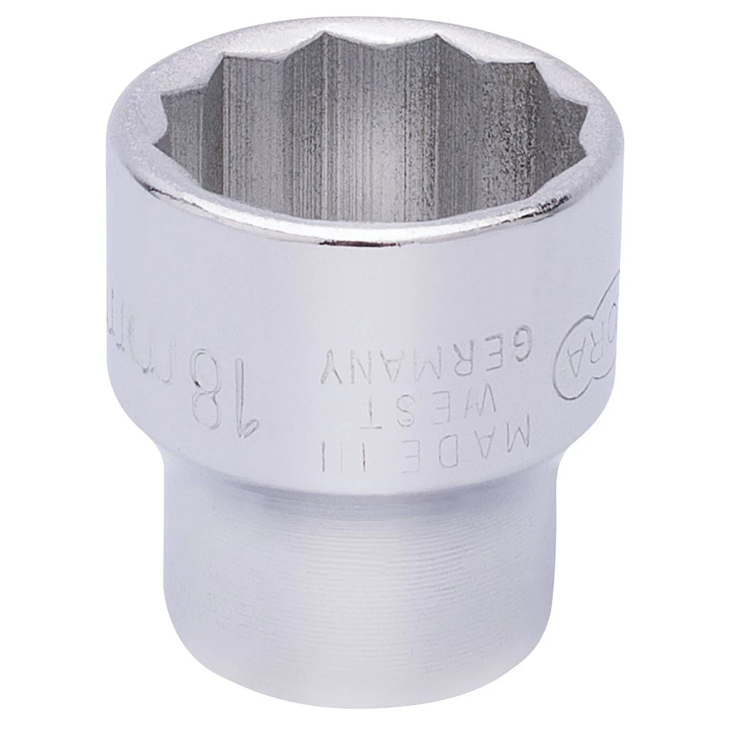 Elora Bi-Hexagon Socket, 3/8" 18mm