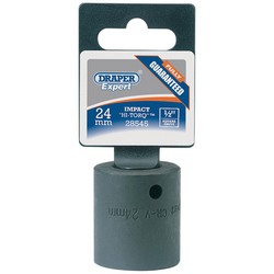 DRAPER Impact Socket 1/2"SQ. DR.24mm