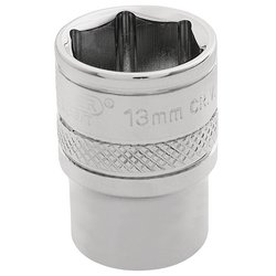DRAPER HI-TORQ 6 Point Socket, 1/4" SQ. DR.13mm