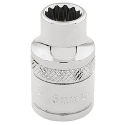 DRAPER HI-TORQ 12 Point Socket, 3/8" SQ. DR. 8mm