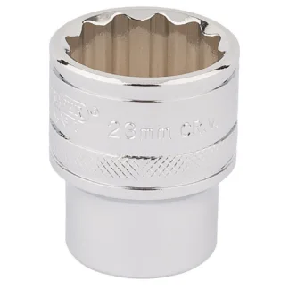 Draper Expert 12 Point Socket, 1/2", 23mm