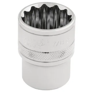 Draper Expert 12 Point Socket, 1/2", 7/8"