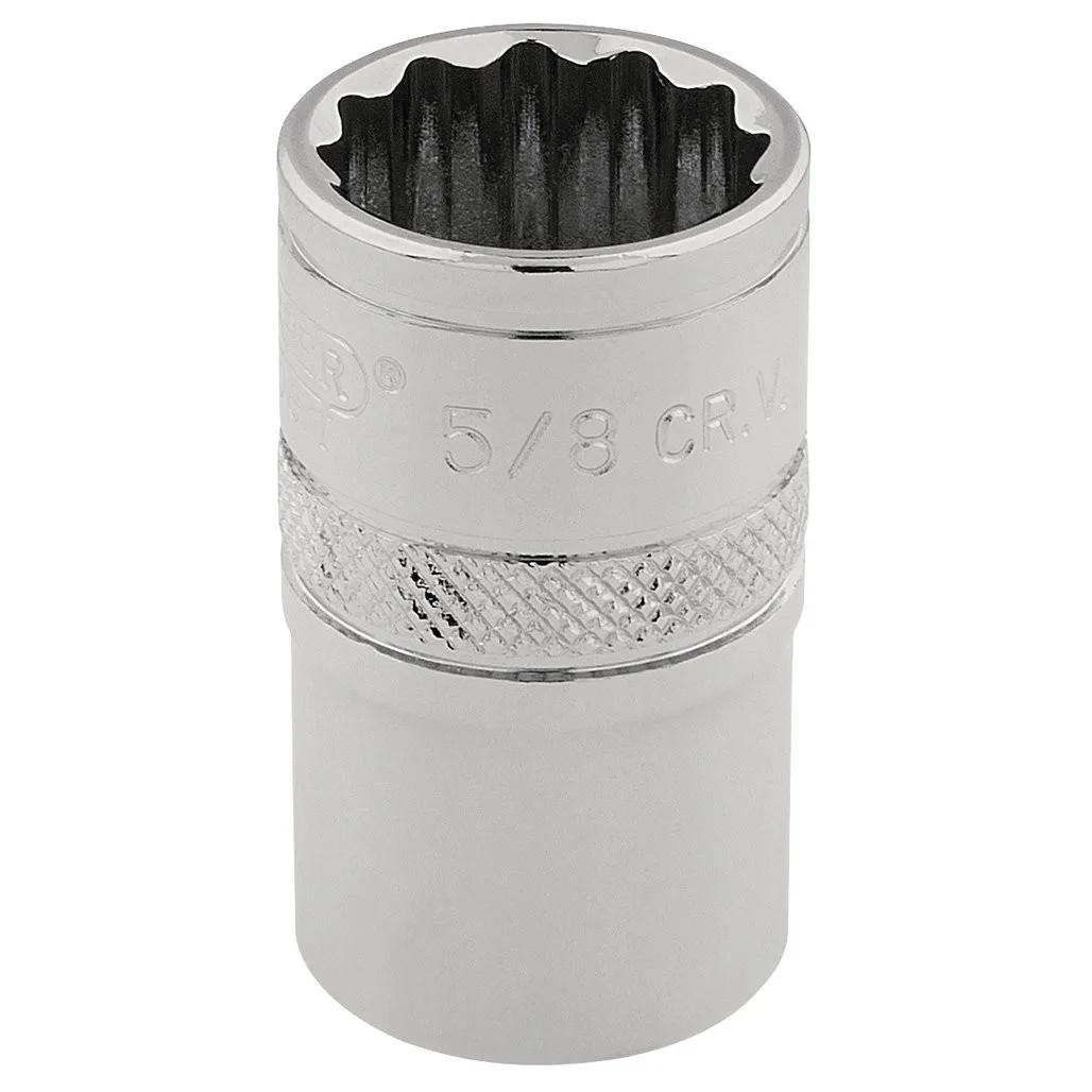 Draper Expert 12 Point Socket, 3/8" Sq. Dr., 5/8"