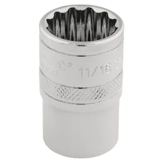 Draper Expert HI-TORQ® 12 Point Socket,11/16"