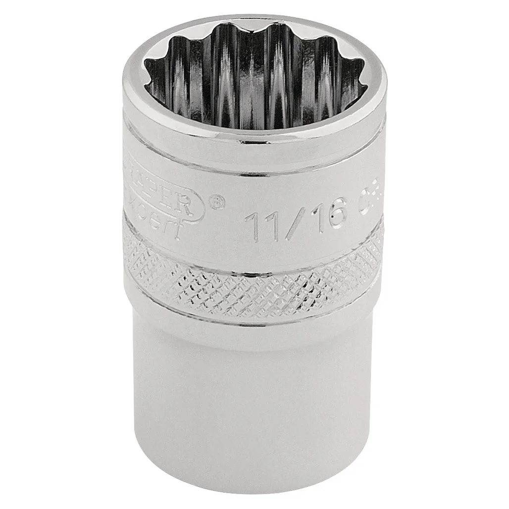 Draper Expert HI-TORQ® 12 Point Socket,11/16"