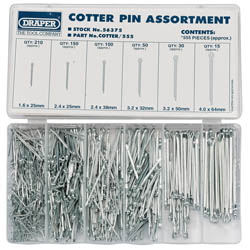 DRAPER Split Cotter Pin Assorted Kit