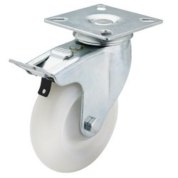 4" Swivel Plate Fixing Nylon Wheel With Brake