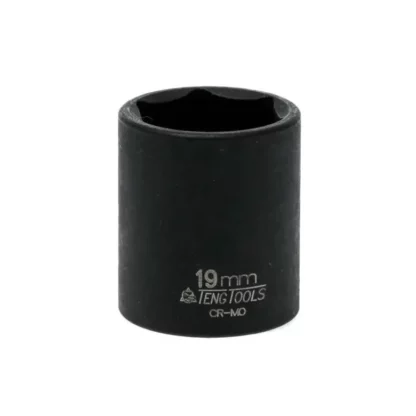 Teng 19mm, 3/8" Drive Hex / 6 Point Impact Socket
