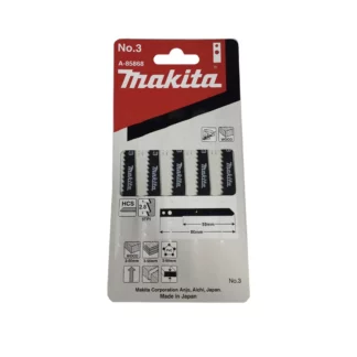 Makita No. 3 Jigsaw Blades - 5 Pack | Wood & Plastics up to 50mm
