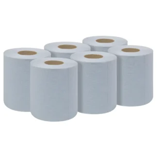 Sealey Blue Embossed Paper Rolls - 2-Ply, 60m (Pack of 6)