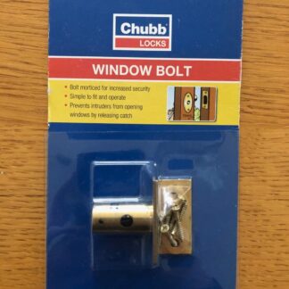 CHUBB 8001 Brass Window Lock Bolt with Screws