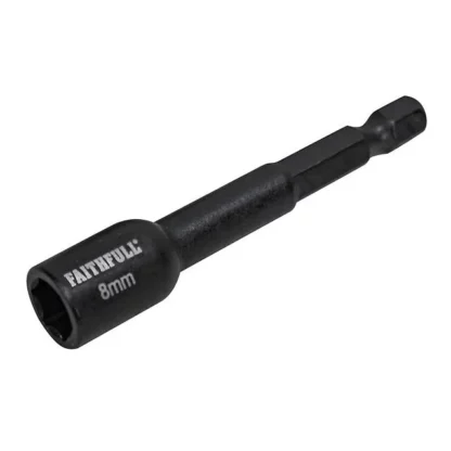 Magnetic Impact Nut Driver 8mm x 1/4in Hex.