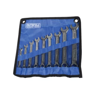 Faithfull 6 - 19mm 9 Piece Combi. Spanner Set