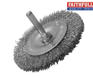 Wire Brush 75mm x 6mm Shank, 0.30 Wire