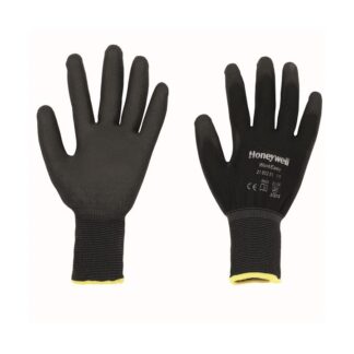 Polytril Palm-side Coated Black Gloves - Size 10