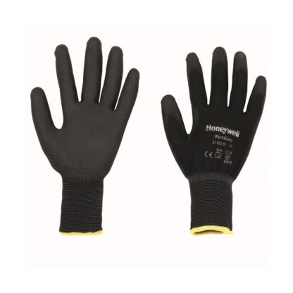 Polytril Palm-side Coated Black Gloves - Size 9