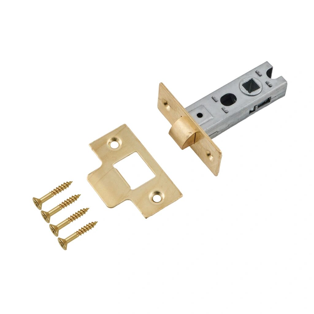 Securit S1921 Brass Plated 63mm Mortice Latch (Bolt-Through) - Image 2