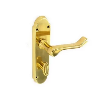 Securit S2802 Richmond Brass Bathroom Handles 170mm