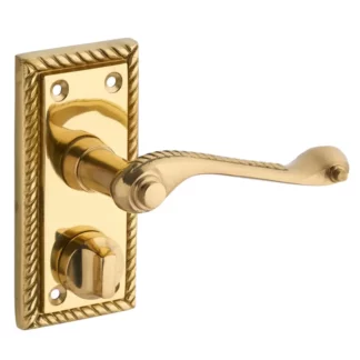 Securit S2883 Georgian Brass Privacy Handles