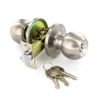 Entrance Door Knobset 60/70mm Satin Stainless Steel