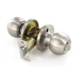 Passage Door Knob Set 60/70mm Satin Stainless Steel