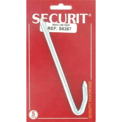 Securit S6267 150mm Line Hook | Zinc Plated - Image 2
