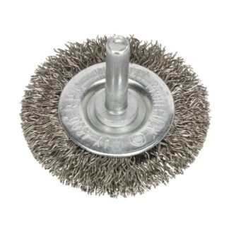 Flat Wire Brush Stainless Steel Ø100mm Ø6mm