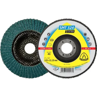 115mm x 22,23 40 Grit Klingspor SMT 324 Extra Convex Flap Disc
