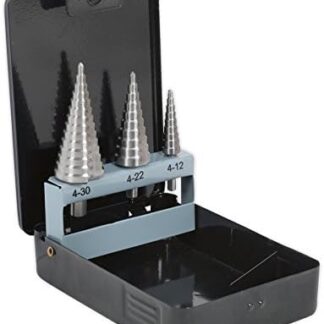 Sealey 3pc Double Flute HSS 4341 Step Drill Bit Set