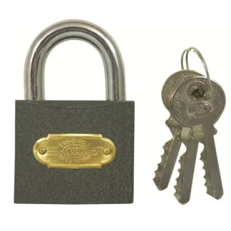 Tri Circle Iron Padlock - 32mm