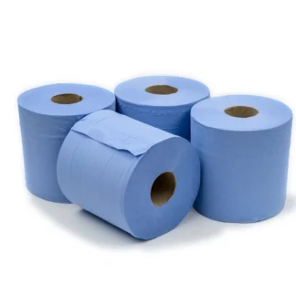 2 Pack Blue Paper Roll 2 Ply 360m x 278mm - Sirius Professional