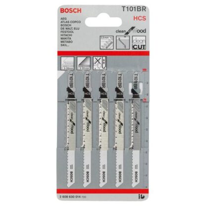 Bosch T101BR Jigsaw Reverse Blades - for Wood