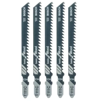 Bosch T111C Wood Jigsaw Blades 100mm 5pk