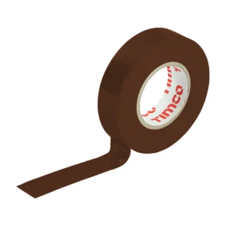 Brown 18mm x 25m TIMCO PVC Electrical Insulation Tape