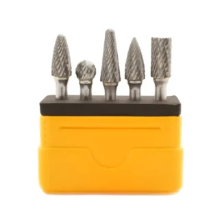 RIGHT LINES Carbide Burr Set HM 5 Piece 6mm Spindle