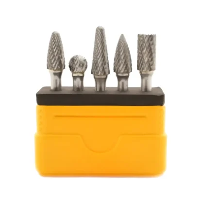 RIGHT LINES Carbide Burr Set HM 5 Piece 6mm Spindle