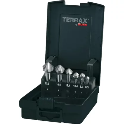 Terrax by Ruko Cone and deburring Countersink Set