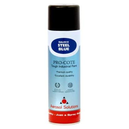 Pro-Cote - RAL5010 Steel Blue, Tough Industrial Spray Paint - 500ml